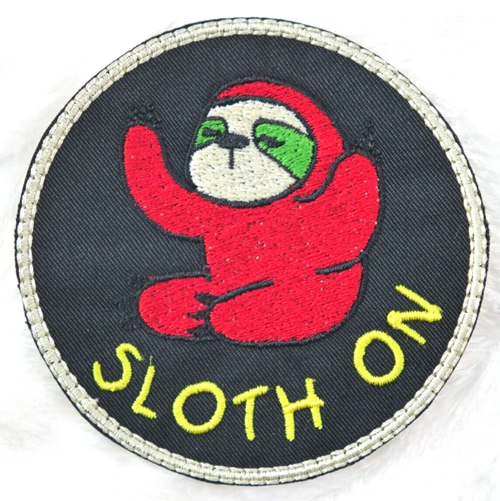 Embroidery Patch Sloth Adorable Cute Patch IRON-ON (3